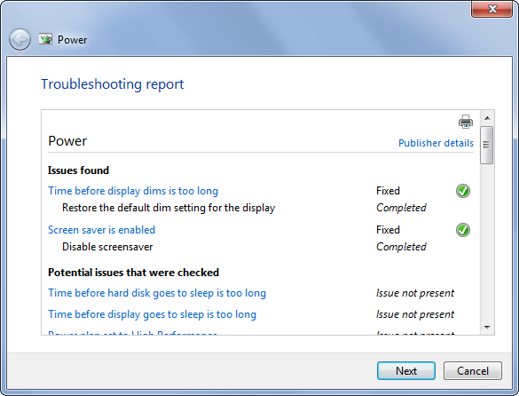 Use Windows Power Troubleshooting 3