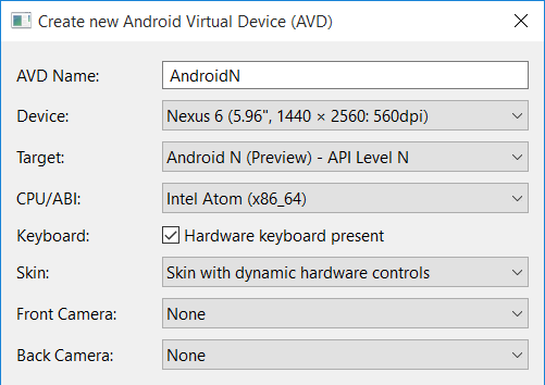 android-n-create-avd