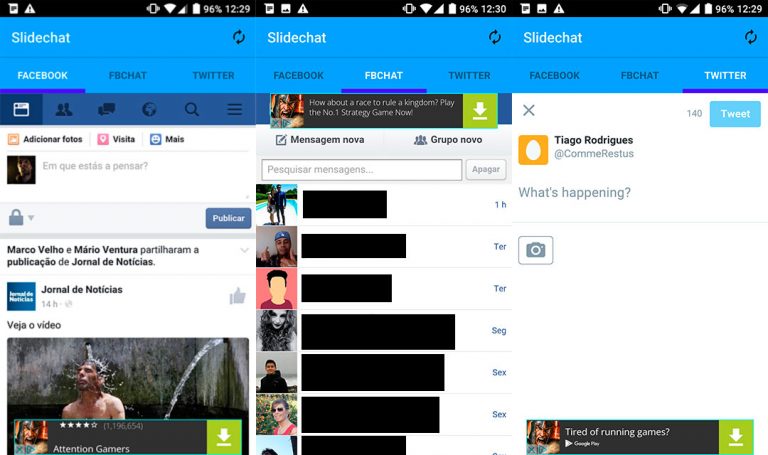 How to Use Facebook, FB Chat and Twitter with a Single App on Android device