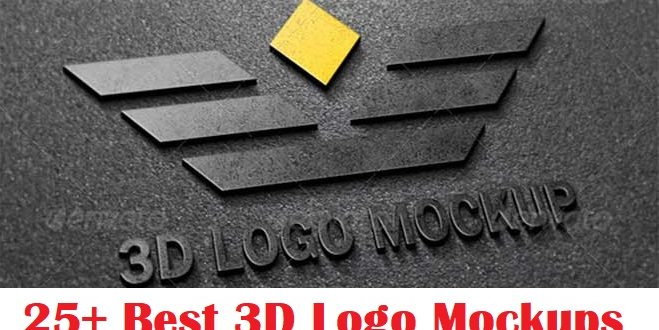 25+ Best 3D Logo Mockup Adobe PSD & Vectors |
