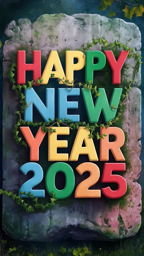 Free Download Happy New Year 2025 Mobile HD Wallpaper