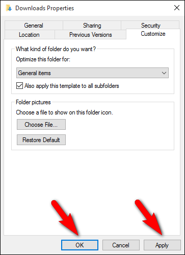 Apply” then “OK - How to Speed Up a Windows Folder that Loads Very Slowly