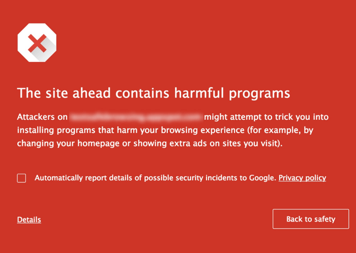 google-warning