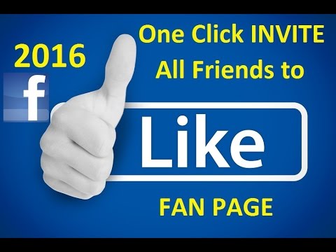 Invite All Friends to Like Facebook Page in 1 Click