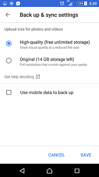 Upload Unlimited Photos - google photo