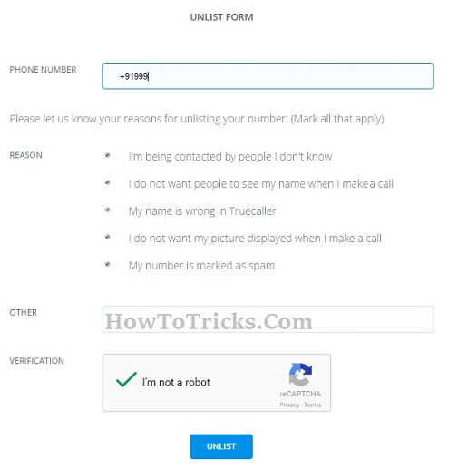 How to remove or unlist your phone number from TrueCaller list