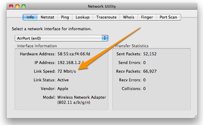 How to See Your Current Wi-Fi Connection Speed in Mac OS X (2)