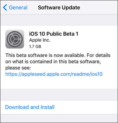 Install the iOS 10 Beta on iPhone or iPad (1)