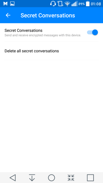 messenger go to secret conversation