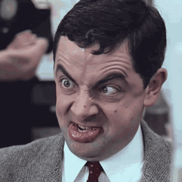 Mr bean funny face