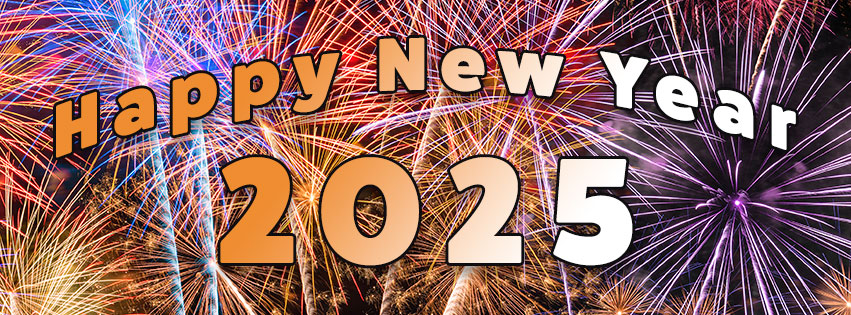 2025 new year facebook covers clipart timeline