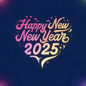 Happy new year 2025 ai gen love dp