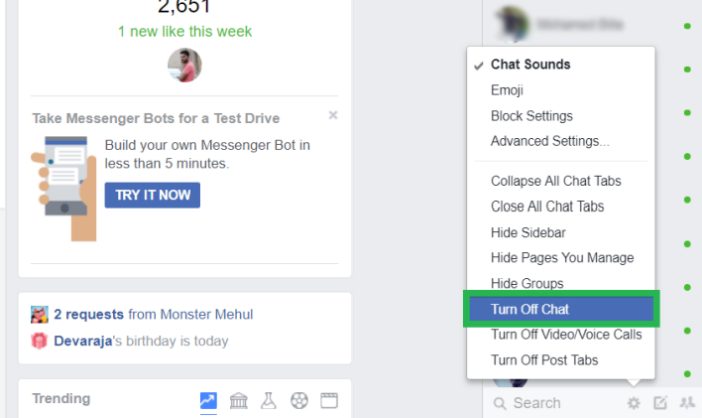 How to Go invisible on Facebook (Hide chat box on Facebook) to stay offline