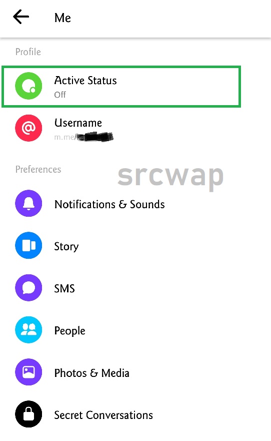 How to turn off Active Status on Messenger