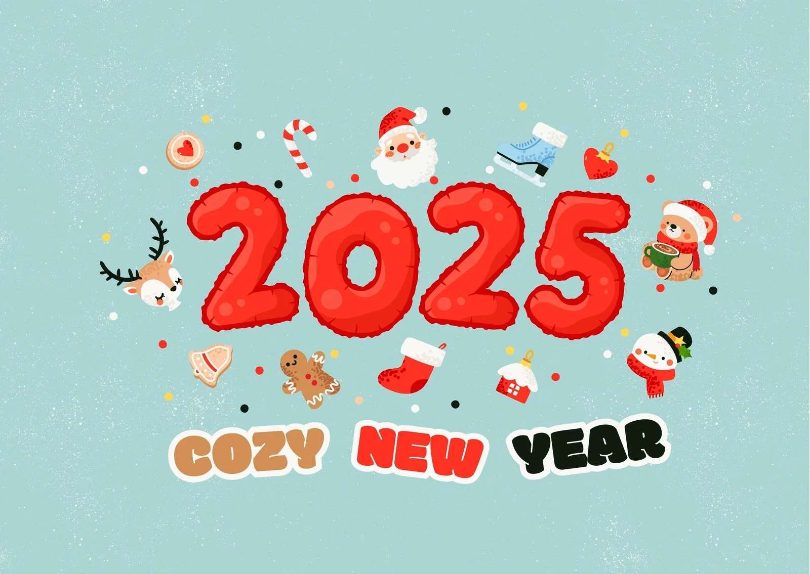 Merry christmas and new year greetings 2025