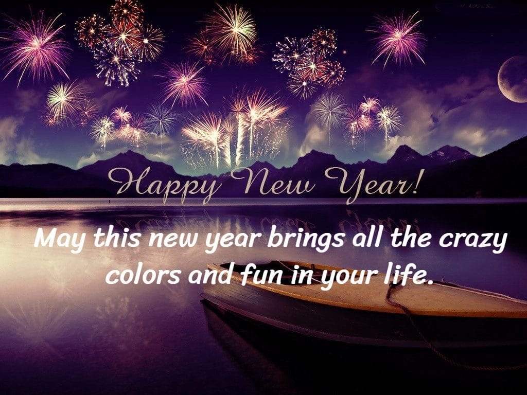 Happy new year 2023 sms with crazy colors