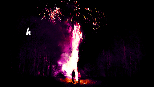 New year 2022 animated gif with fireworks
