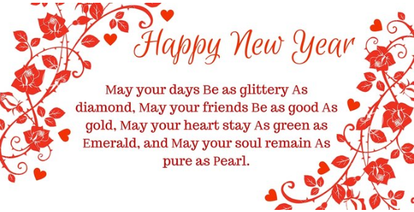 Happy New year 2023 Quotations red flowers hd