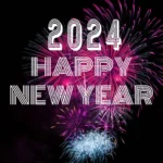 Happy New Year 2024 eve's firework image free download