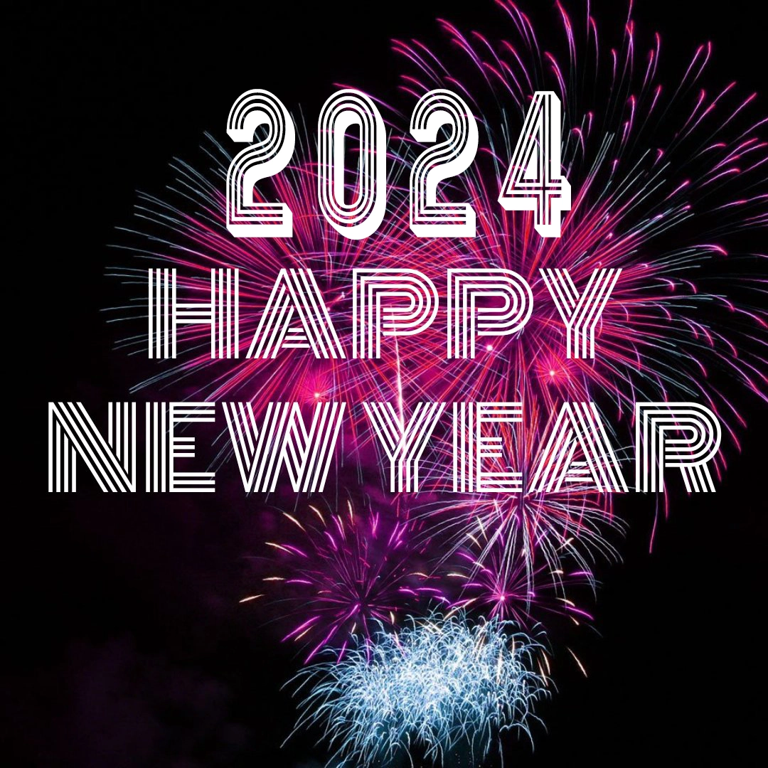 Happy New Year 2024 eve's firework image free download