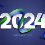 Motion fluid color gradient geometric 2024 new year festival background picture image