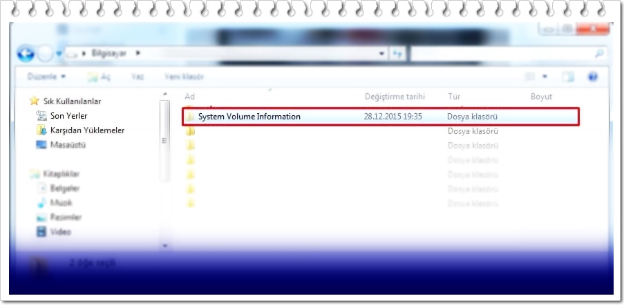 how to delete system volume information from usb