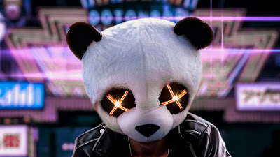 HD wallpaper Panda mask bright eyes + Download Wallpapers 2023