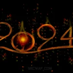 2024 lightbulb new year 4k wallpaprer