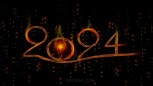 2024 lightbulb new year 4k wallpaprer