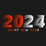 Happy new year 2024 festive realistic decoration celebrate 2024 party free vector