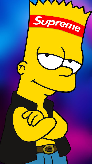 Bart Simpson Supreme Iphone Wallpaper Download Wallpapers 22