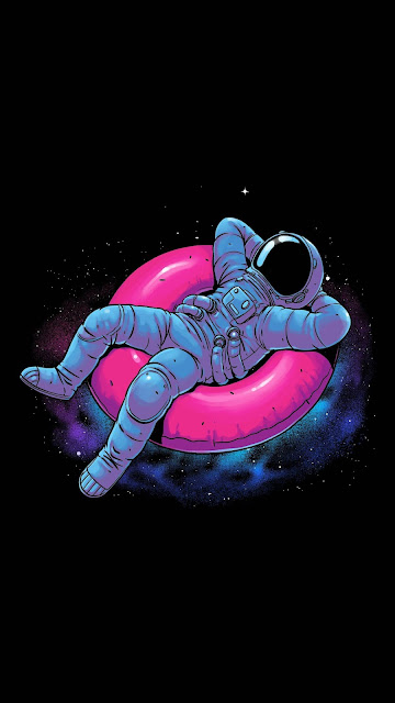 Wallpaper funny astronaut traveling on space phone

 + Download Wallpapers