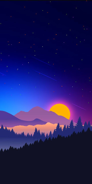 Minimalist Sunset, android, colorful, horizon, iphone, minimalist,  mountains, HD phone wallpaper | Peakpx