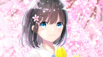 Cute girl, cherry blossoms, flower, anime wallpaper

 + Download Wallpapers