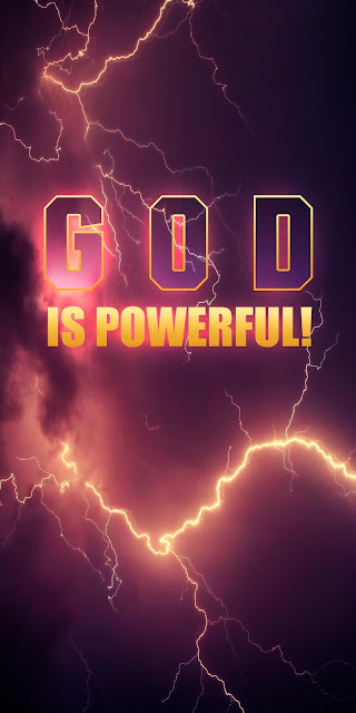 Iphone God Is Powerful Wallpaper + Wallpapers Download 2023