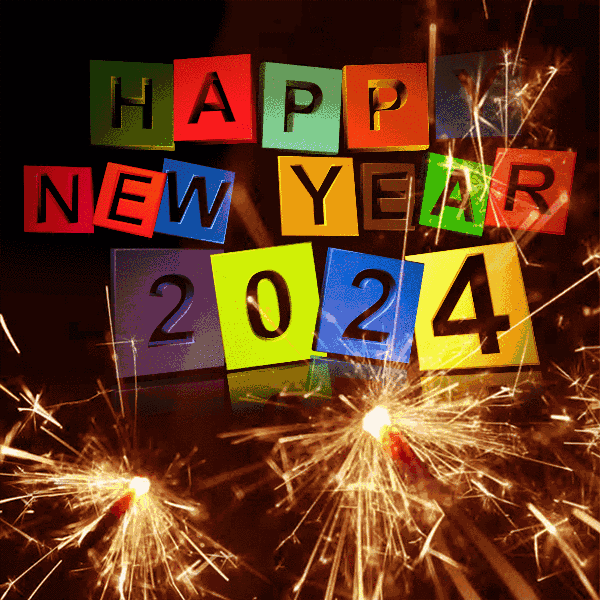 Best Happy New Year 2024 Fireworks Gif Download Free For Facebook