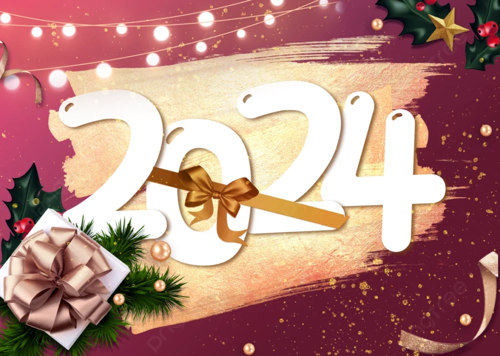 2024 new year christmas brush background texture text holiday year picture image