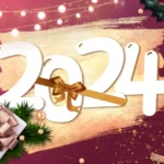 2024 new year christmas brush background texture text holiday year picture image