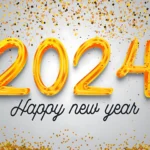 Happy New Year 2024 Golden Text Effect