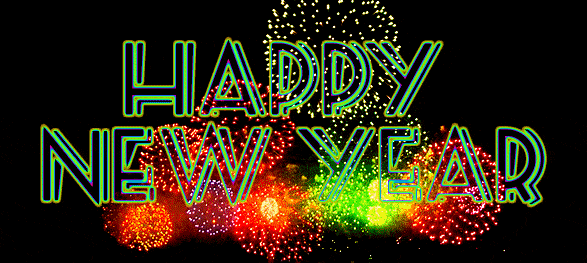 Happy new year colorful