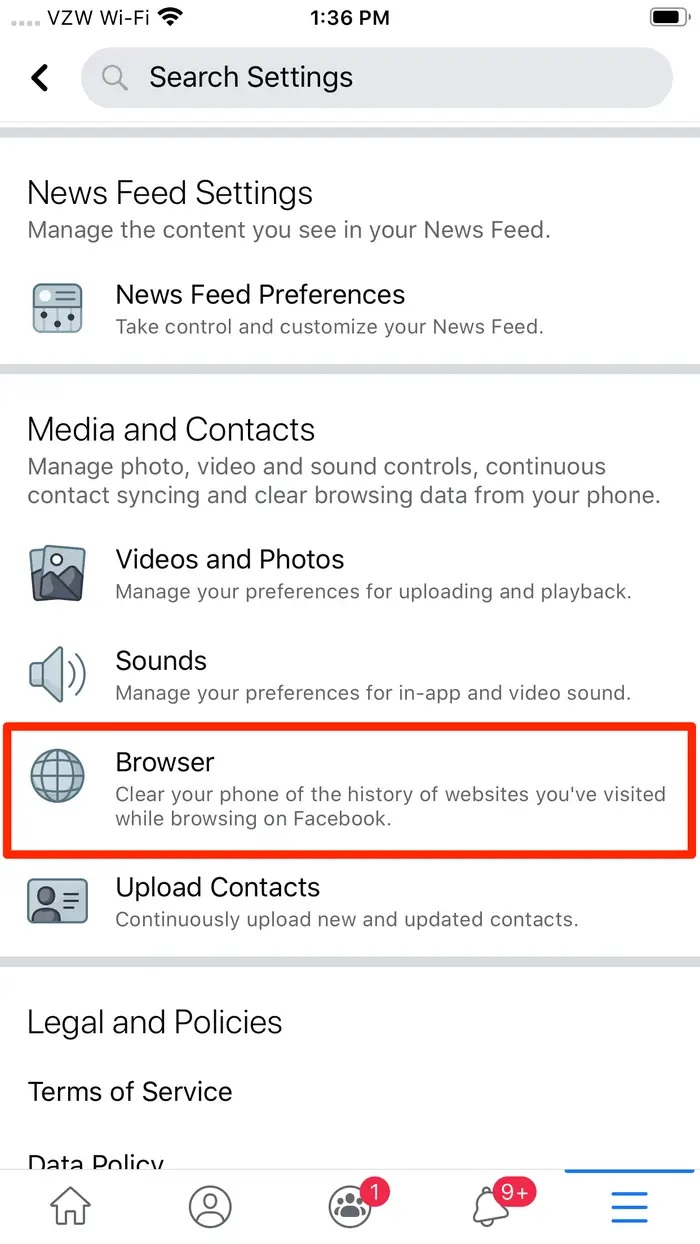 How to Clear Cache of Facebook App on iPhone?