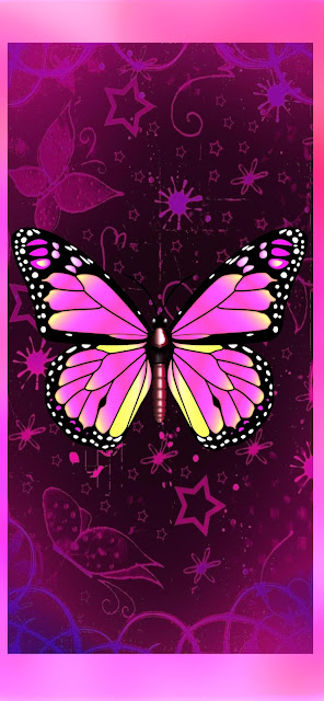 Pink Butterfly iphone 13 wallpaper+ Wallpapers Download