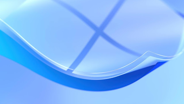 Desktop wallpaper in light blue of Windows 11+ Wallpapers Download