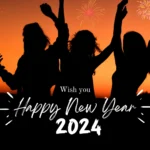 Wish you happy new year 2024 Desktop Wallpaper