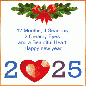 Happy new year 2025 wishes gif