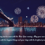 Happy new year fireworks animated wishes card gifs