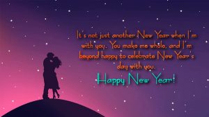 Happy new year wishes for lover