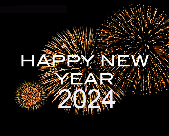 Happy new year 2024 gif firework
