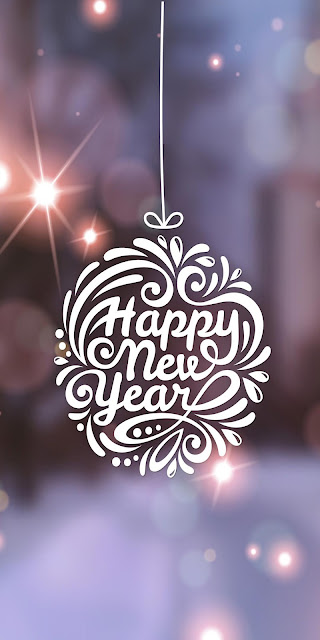 Lettering wallpaper for iPhone Happy New Year+ Wallpapers Download