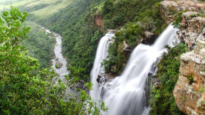 waterfall tropical jungle scenery wallpaper background